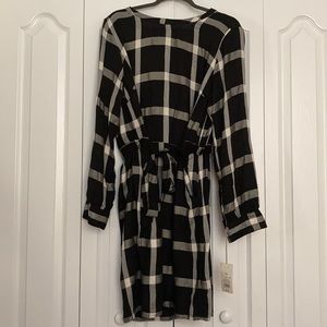 Black Plaid Dress